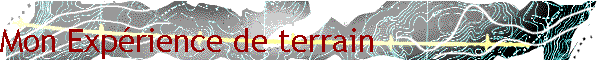 Mon Exp�rience de terrain